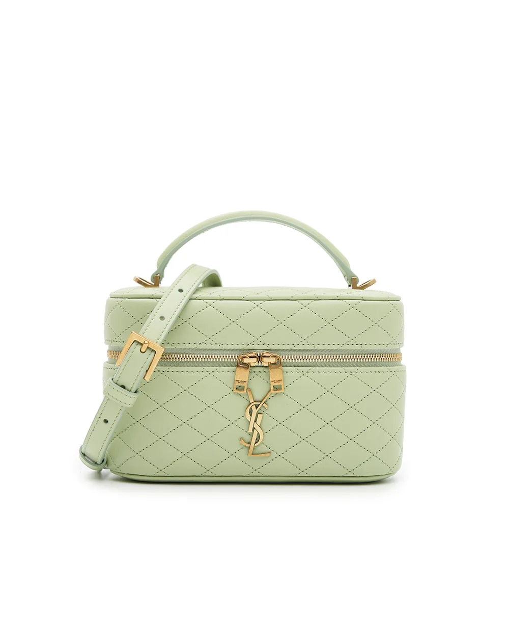 Шкіряна сумка Gaby Saint Laurent 766731-1EL07, м'ятний колір • Купити в інтернет-магазині Kameron