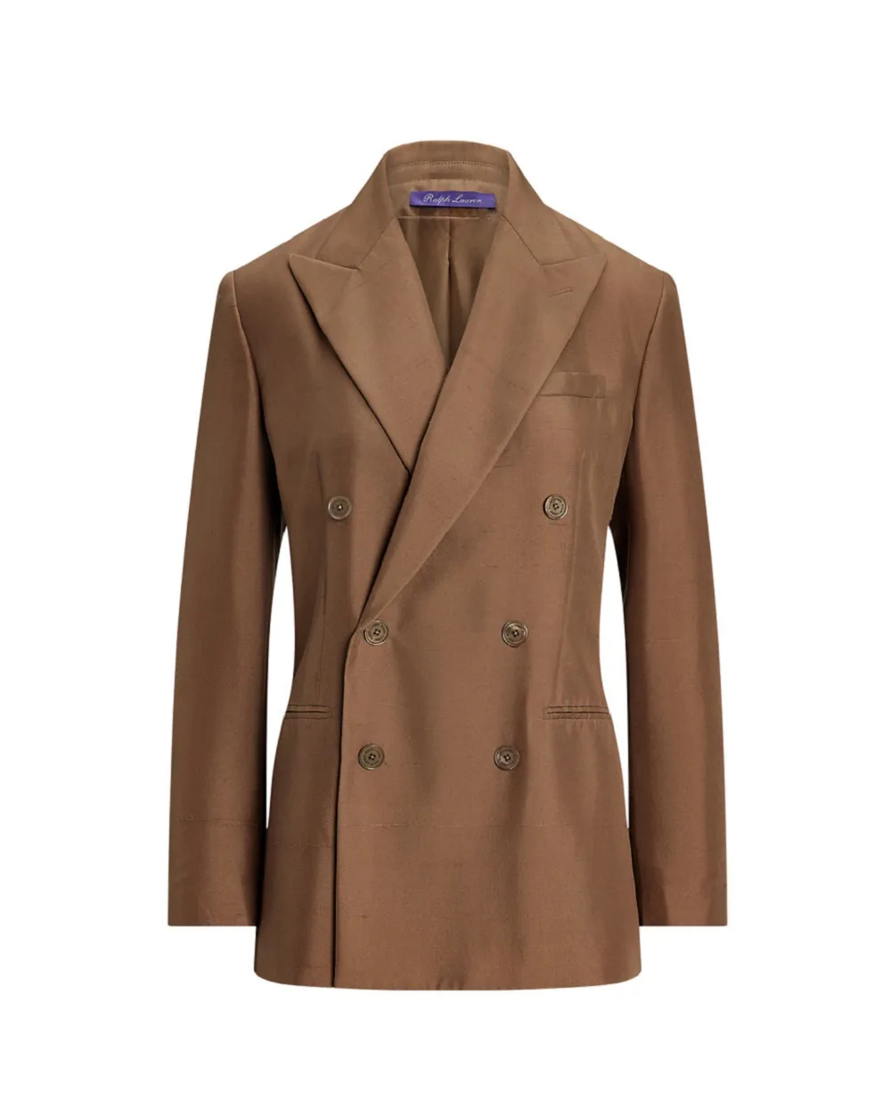 Шелковый жакет Ralph Lauren Collection 290967324002, коричневый цвет • Купить в интернет-магазине Kameron
