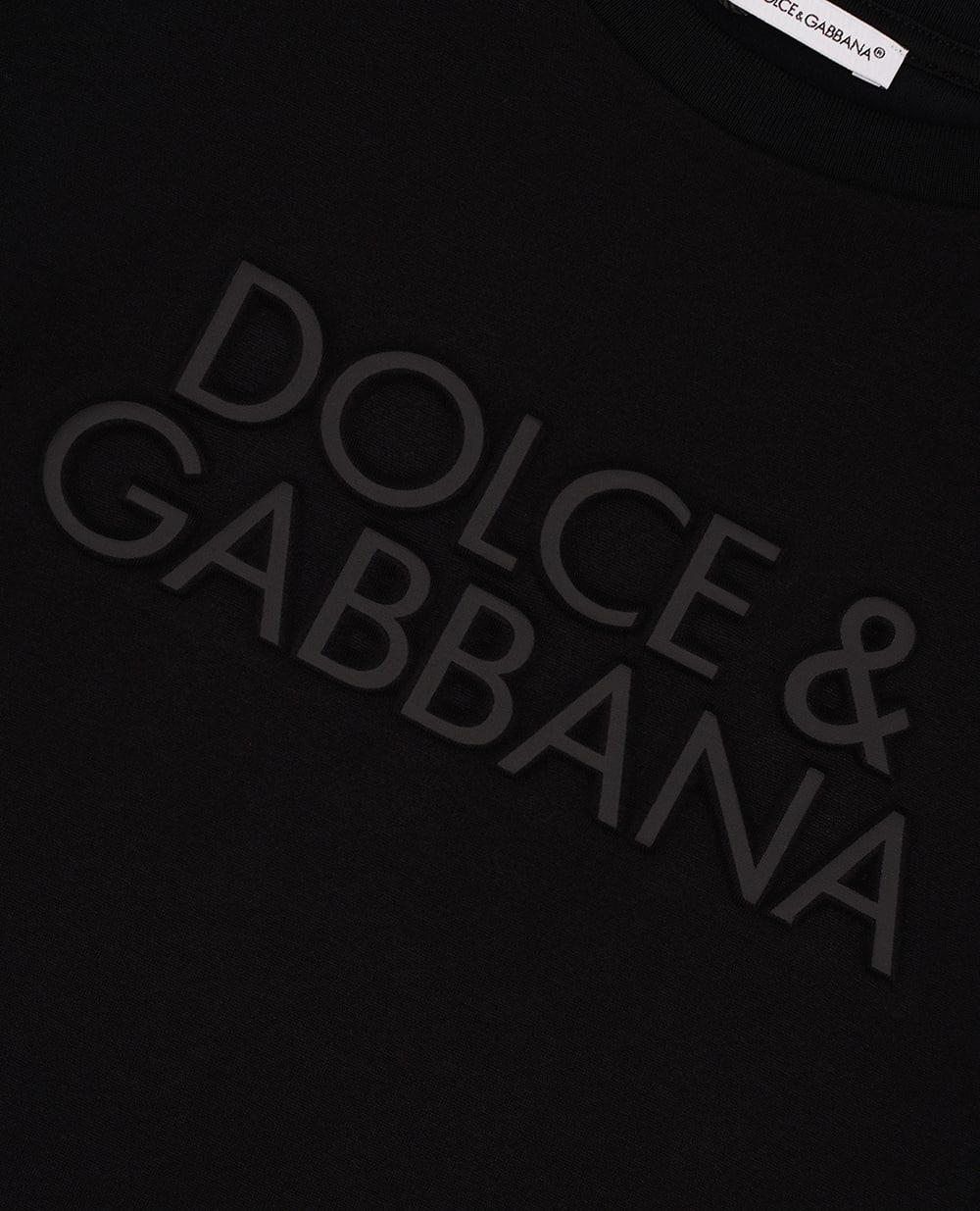 Детская футболка Dolce&Gabbana Kids L4JTHU-G7N0D-B, черный цвет • Купить в интернет-магазине Kameron