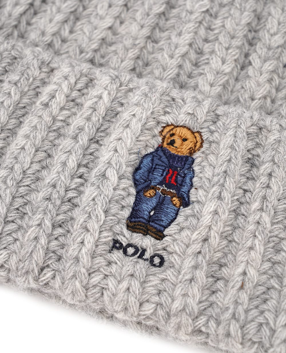 Шапка Polo Bear Polo Ralph Lauren 455931876002, серый цвет • Купить в интернет-магазине Kameron