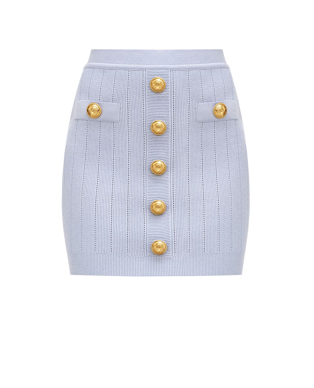 Юбка Balmain EF1LB290KB07, голубой цвет • Купить в интернет-магазине Kameron