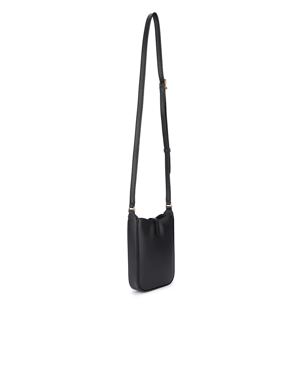 Шкіряна сумка Le 5 À 7 Hobo Saint Laurent 735214-2R20W, чорний колір • Купити в інтернет-магазині Kameron