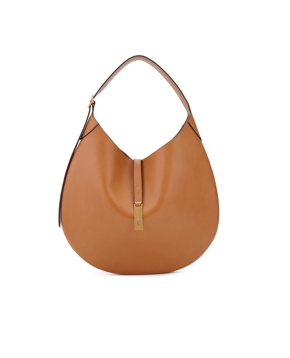 Кожаная сумка Polo ID Shoulder Bag Large Polo Ralph Lauren 428867518002, коричневый цвет • Купить в интернет-магазине Kameron