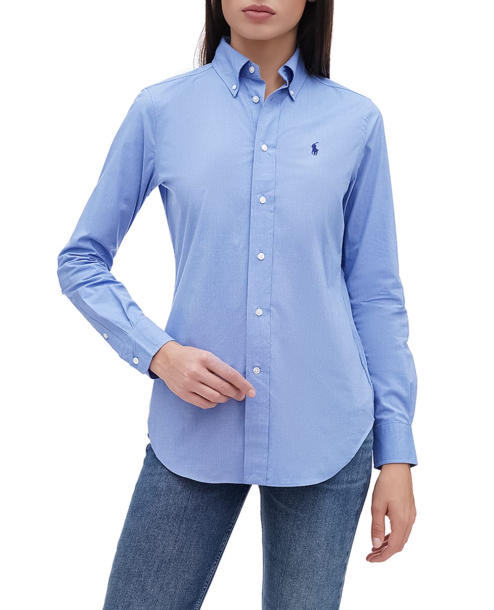 Рубашка Polo Ralph Lauren 211941509001, синий цвет • Купить в интернет-магазине Kameron