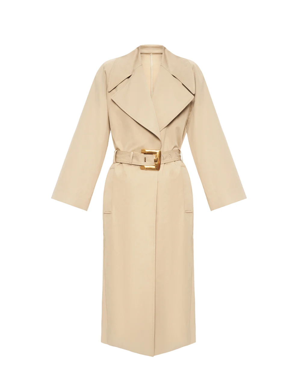 Тренч из габардиновой ткани Balmain GF1TL190CG43, бежевый цвет • Купить в интернет-магазине Kameron