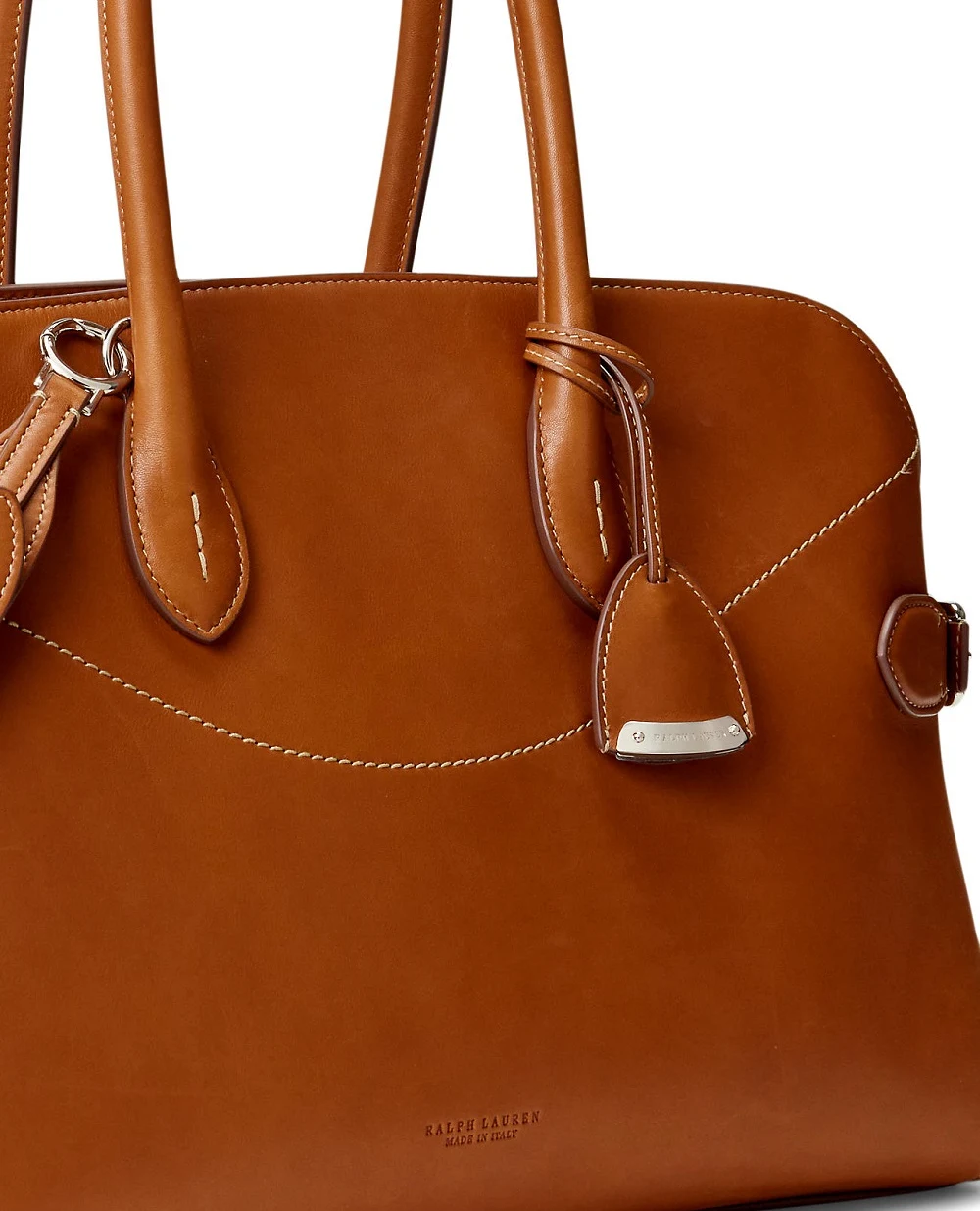 Сумка Ralph из телячьей кожи Ralph Lauren Collection 435P02349001, коричневый цвет • Купить в интернет-магазине Kameron