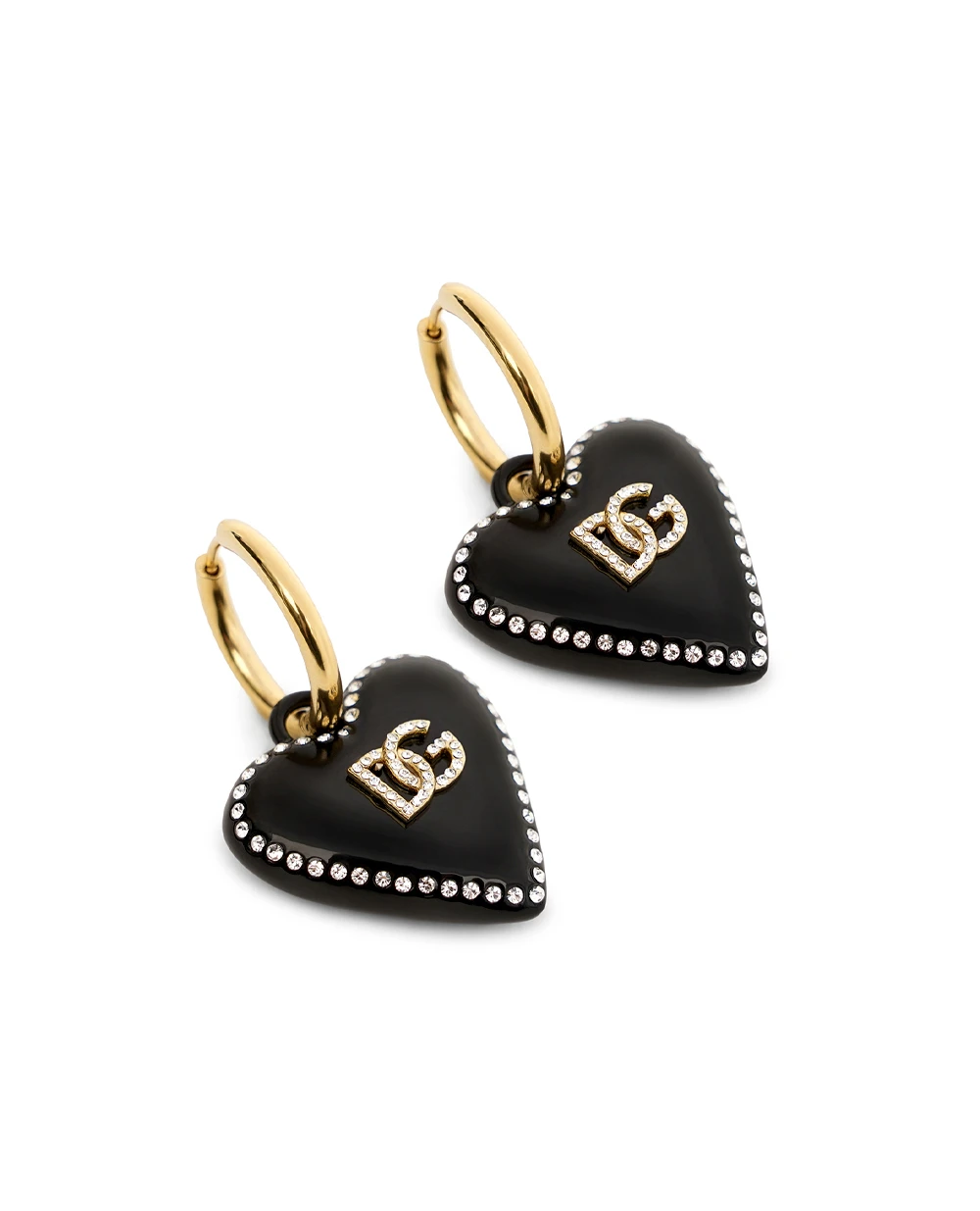 Серьги в форме сердца Dolce&Gabbana WER6I1-W1111, золотой цвет • Купить в интернет-магазине Kameron