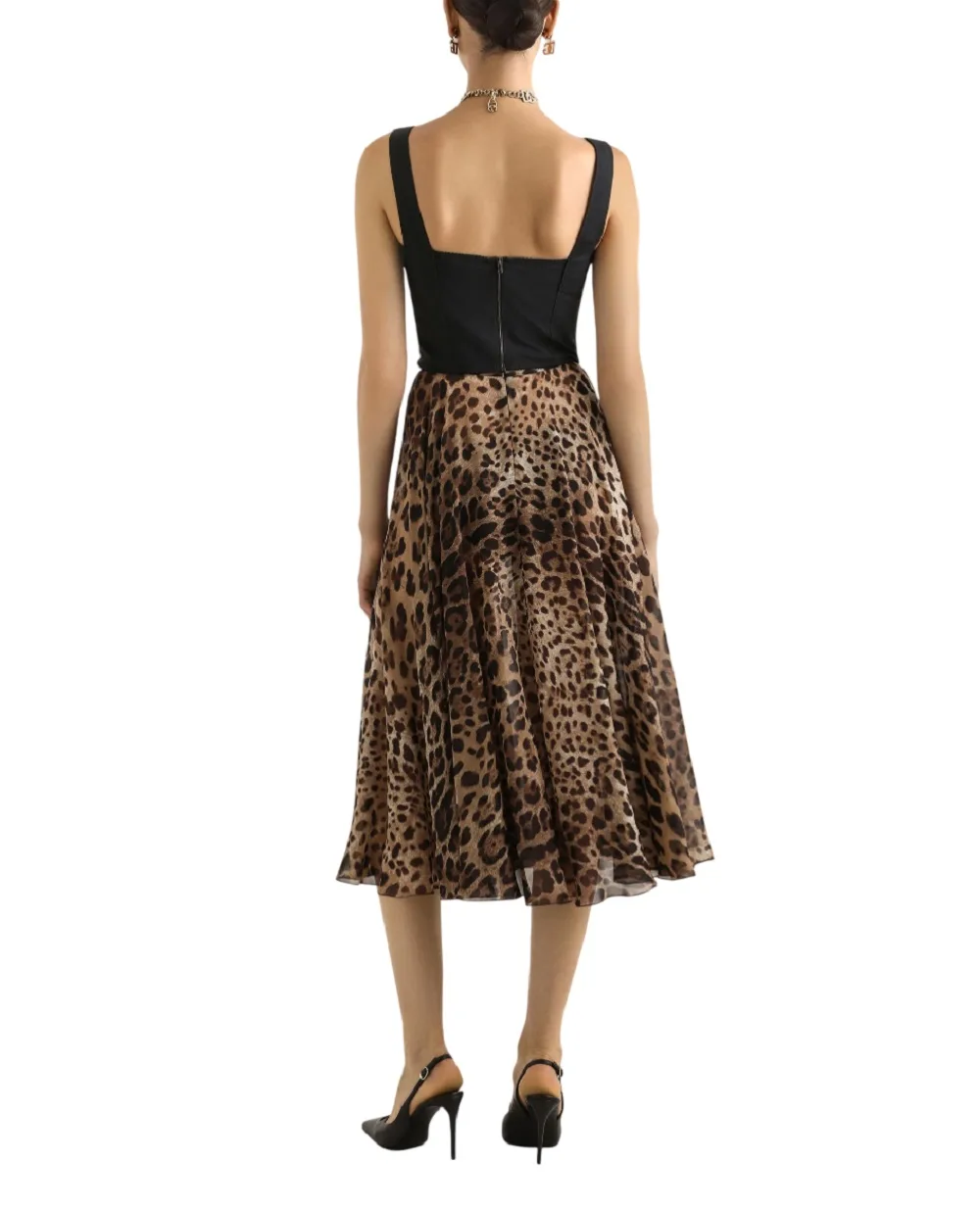Бюстье из корсетной жаккардовой ткани и кружева Dolce&Gabbana F7T19T-GDCLQ, черный цвет • Купить в интернет-магазине Kameron