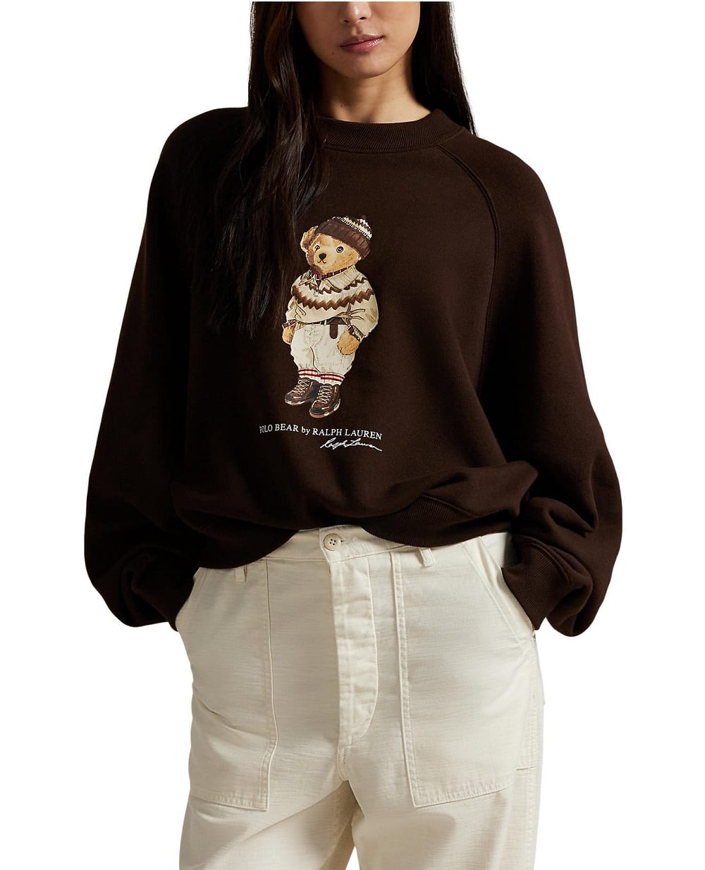 Свитшот Polo Bear Polo Ralph Lauren 211A87105001, коричневый цвет • Купить в интернет-магазине Kameron