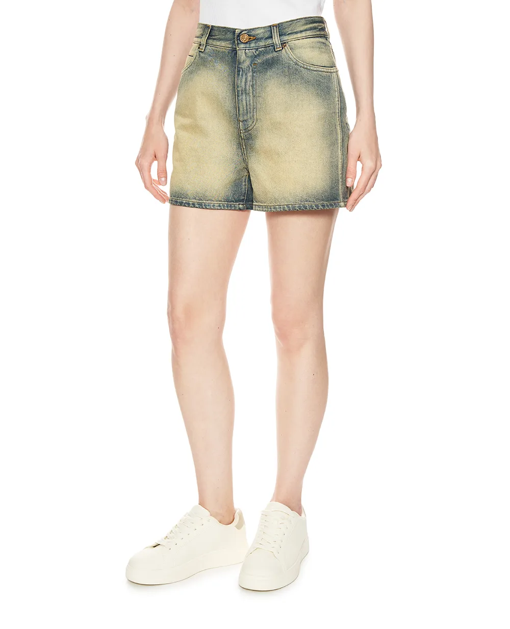 Шорты джинсовые Balmain GF0MA156DG21, синий цвет • Купить в интернет-магазине Kameron