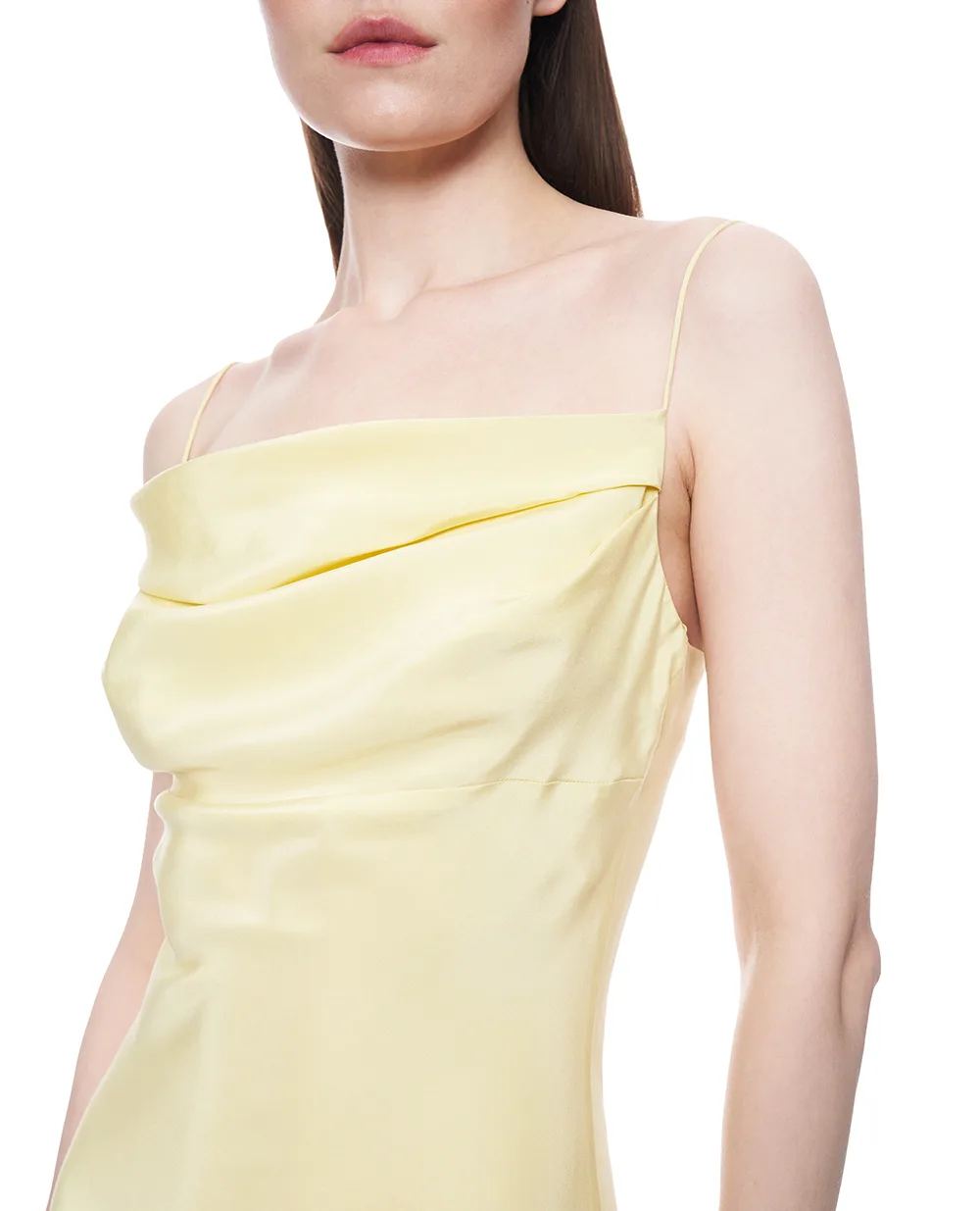 Платье из шелка Balmain GF1RN350SF32, желтый цвет • Купить в интернет-магазине Kameron