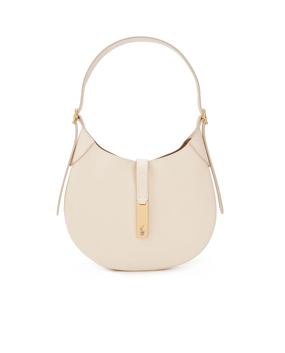 Шкіряна сумка  Polo ID Shoulder Bag Small Polo Ralph Lauren 428944016001, білий колір • Купити в інтернет-магазині Kameron