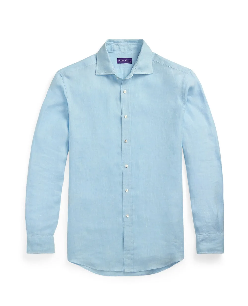Лляна сорочка Ralph Lauren Purple Label 790964218006, блакитний колір • Купити в інтернет-магазині Kameron