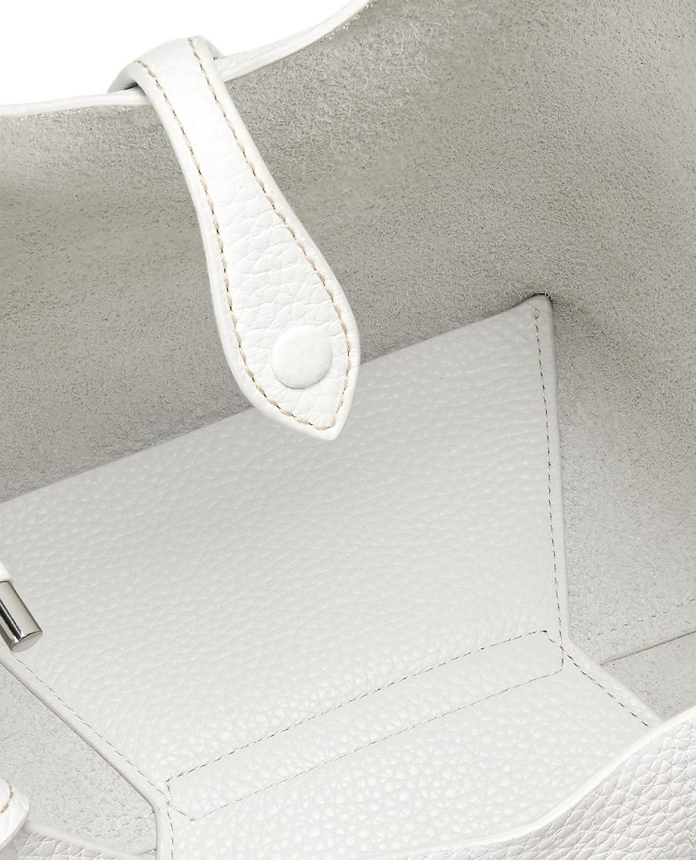 Сумка-тоут Polo Play из телячьей кожи Polo Ralph Lauren 428938031012, белый цвет • Купить в интернет-магазине Kameron
