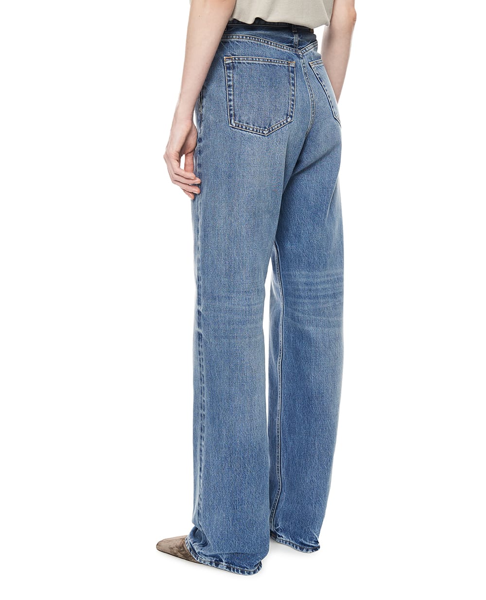 Джинсы с эффектом потертости Saint Laurent 834135-Y28EA, синий цвет • Купить в интернет-магазине Kameron