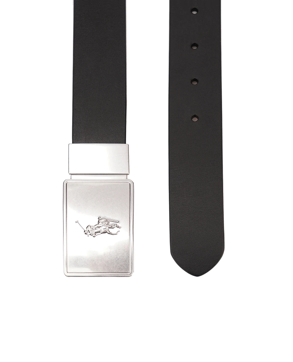 Двусторонний кожаный ремень Polo Ralph Lauren 405699144001, черный цвет • Купить в интернет-магазине Kameron