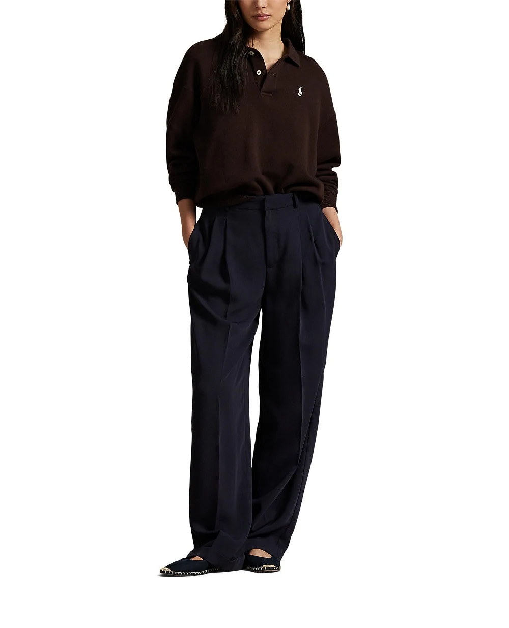 Флисовый пуловер с воротником-поло (костюм) Polo Ralph Lauren 211947966009, коричневый цвет • Купить в интернет-магазине Kameron