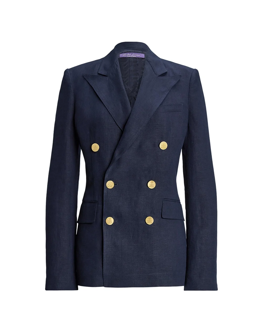 Льняной жакет Ralph Lauren Collection 290955045001, темно-синий цвет • Купить в интернет-магазине Kameron