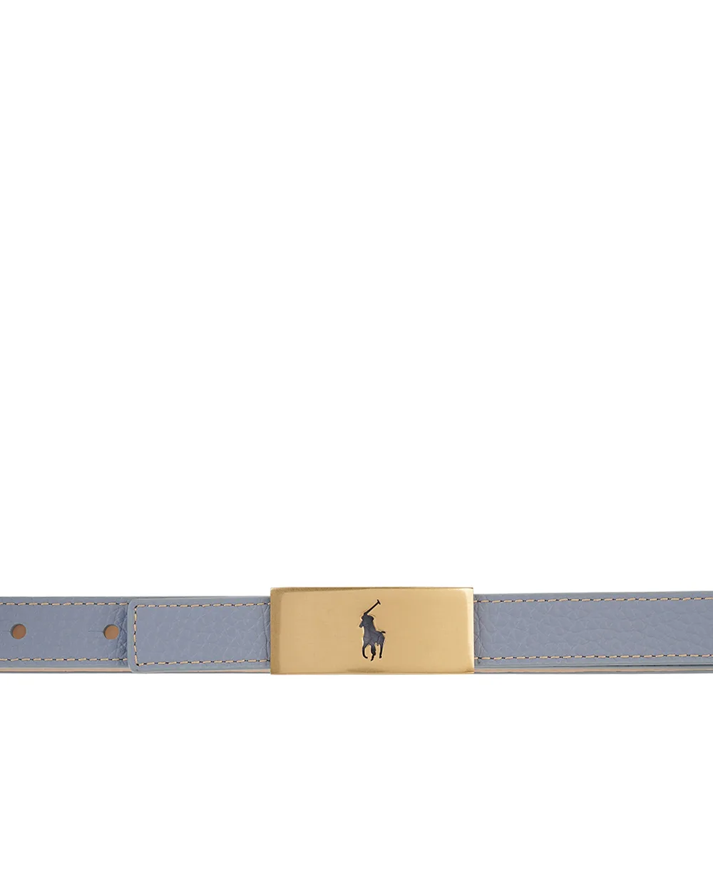 Двухсторонний кожаный ремень Polo Ralph Lauren 429947629002, голубой цвет • Купить в интернет-магазине Kameron