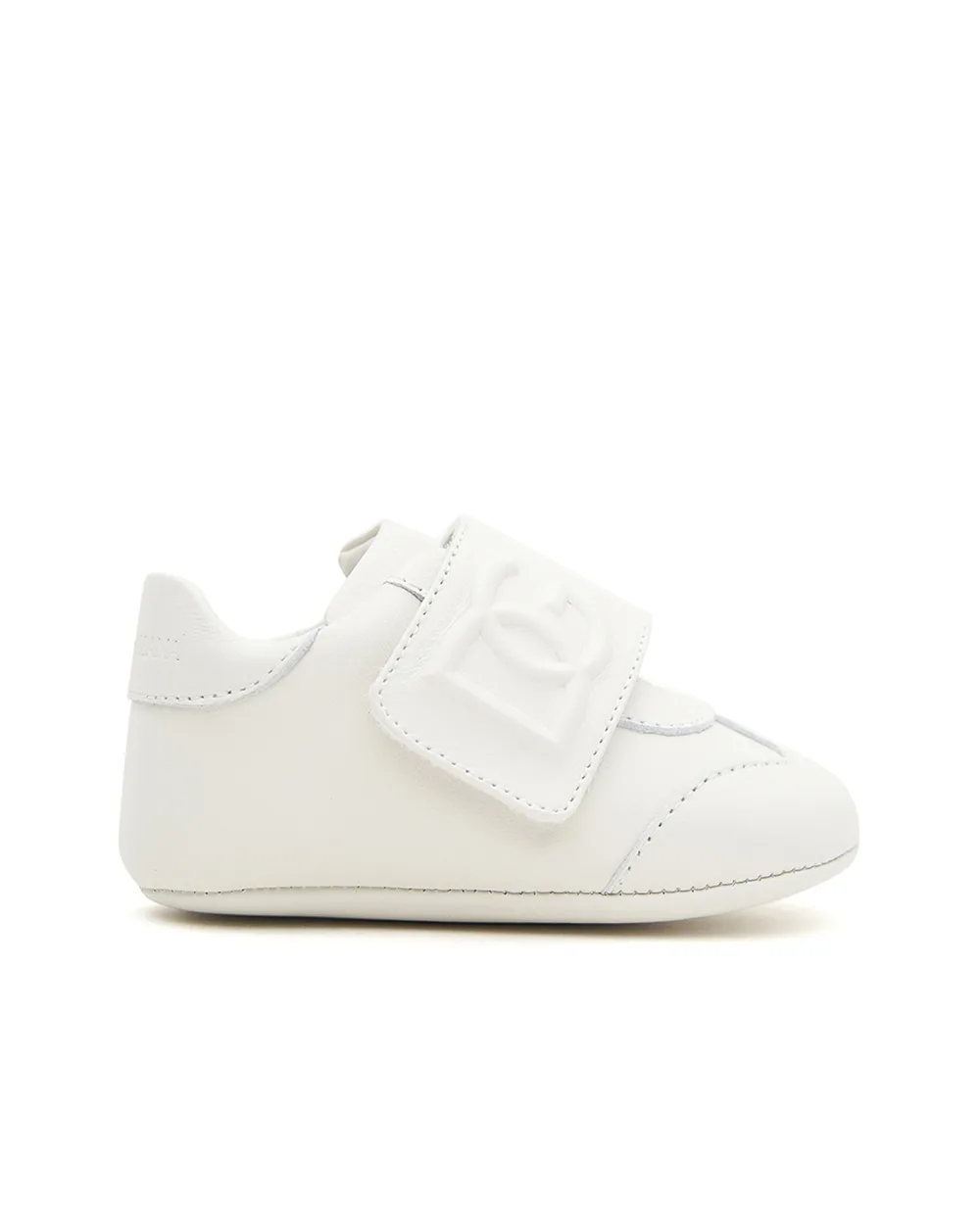 Детские кроссовки из кожи Dolce&Gabbana Kids DK0159-A1121, белый цвет • Купить в интернет-магазине Kameron