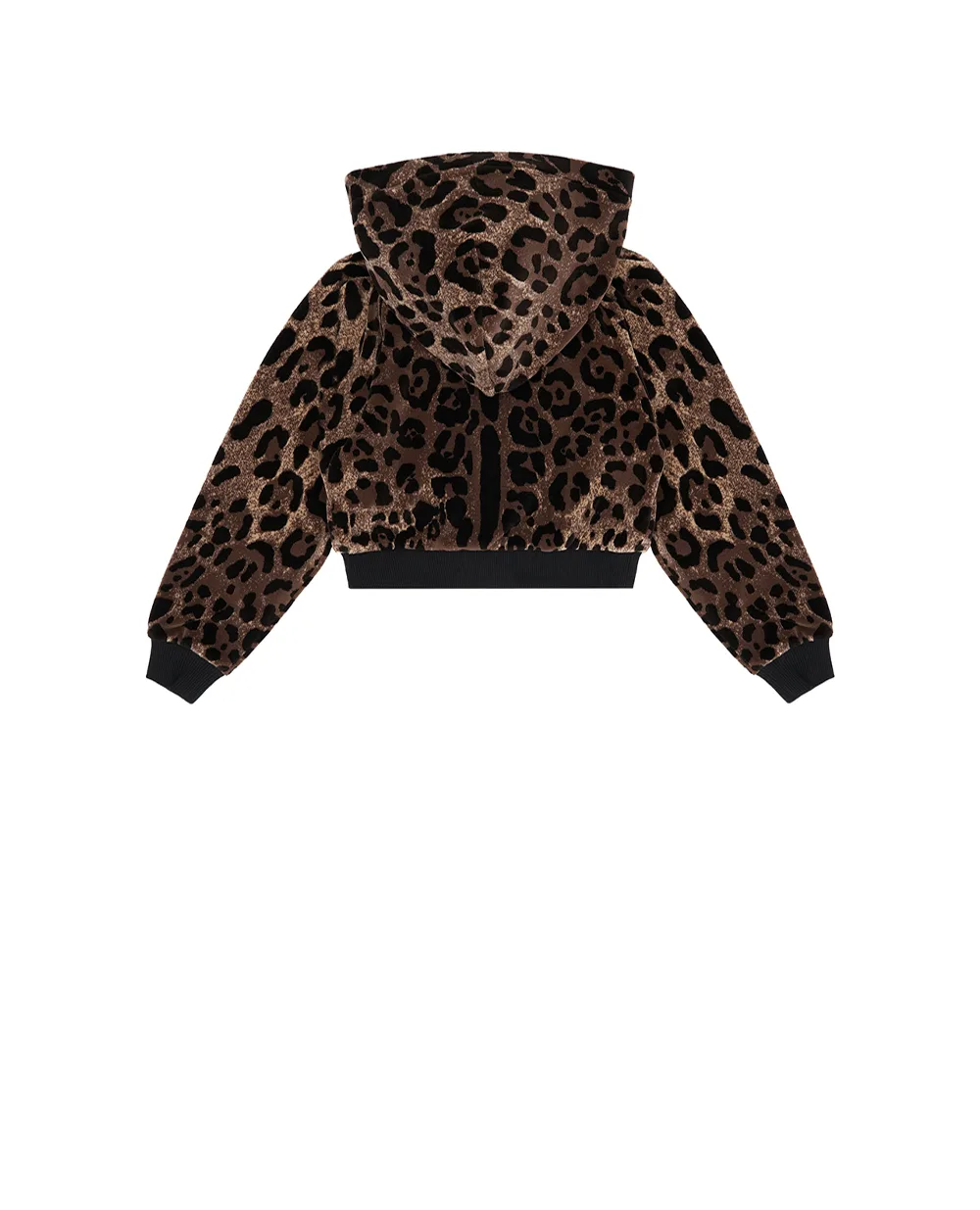 Детская толстовка с леопардовым принтом (костюм) Dolce&Gabbana Kids L5JWBB-FJ7D5-S, коричневый цвет • Купить в интернет-магазине Kameron