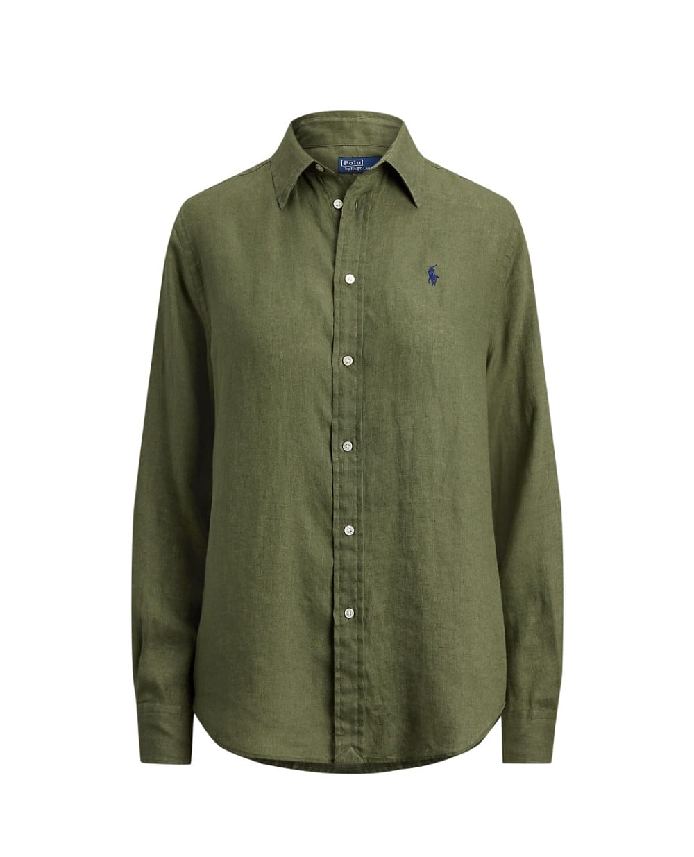 Льняная рубашка Polo Ralph Lauren 211970730507, зеленый цвет • Купить в интернет-магазине Kameron