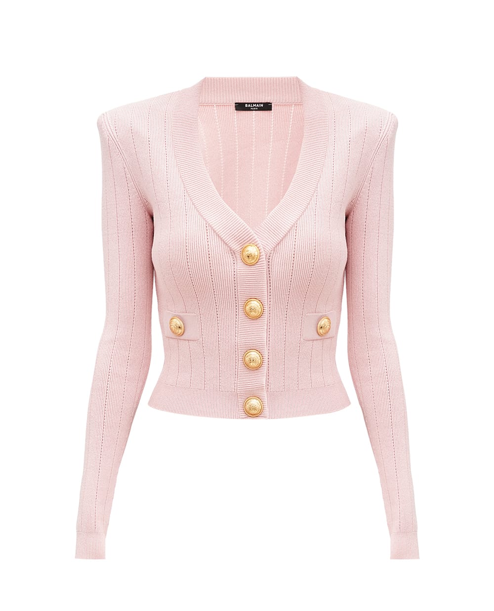 Кардиган Balmain DF1KL007KB07-S, розовый цвет • Купить в интернет-магазине Kameron