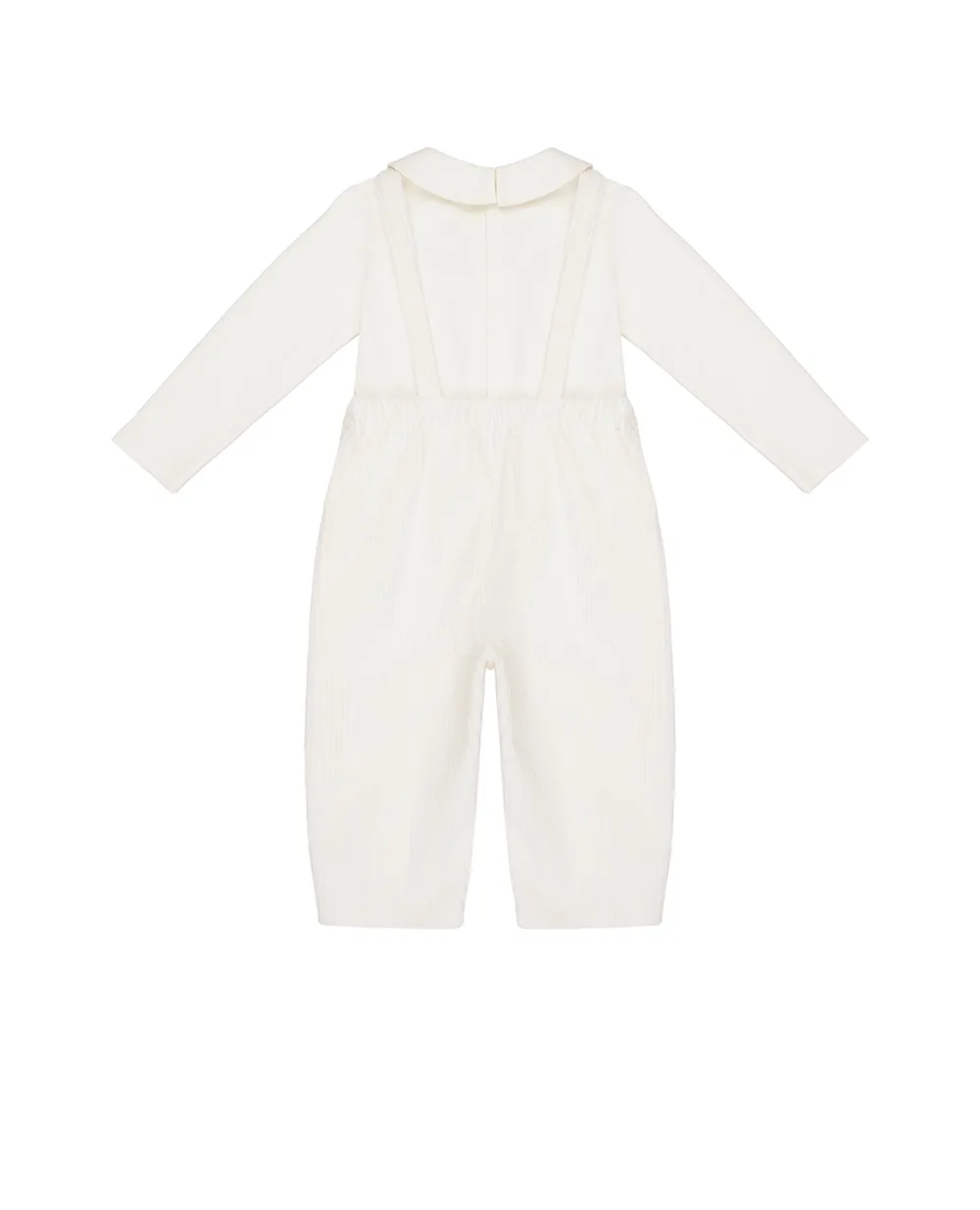 Детский комплект из бархата Dolce&Gabbana Kids L12O00-G7PFP, бежевый цвет • Купить в интернет-магазине Kameron