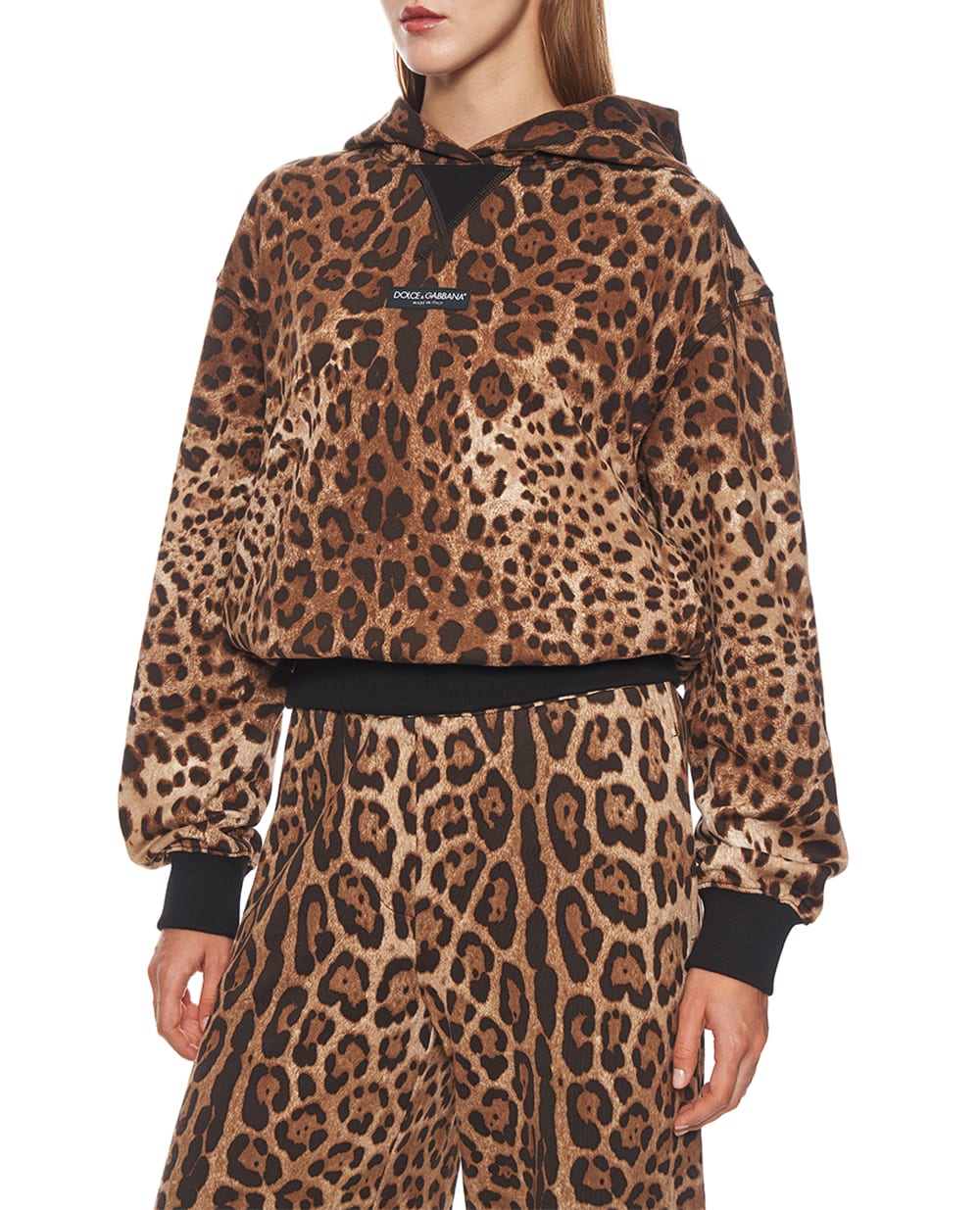 Худи в леопардовом принте (костюм) Dolce&Gabbana F9U48T-FS785, коричневый цвет • Купить в интернет-магазине Kameron