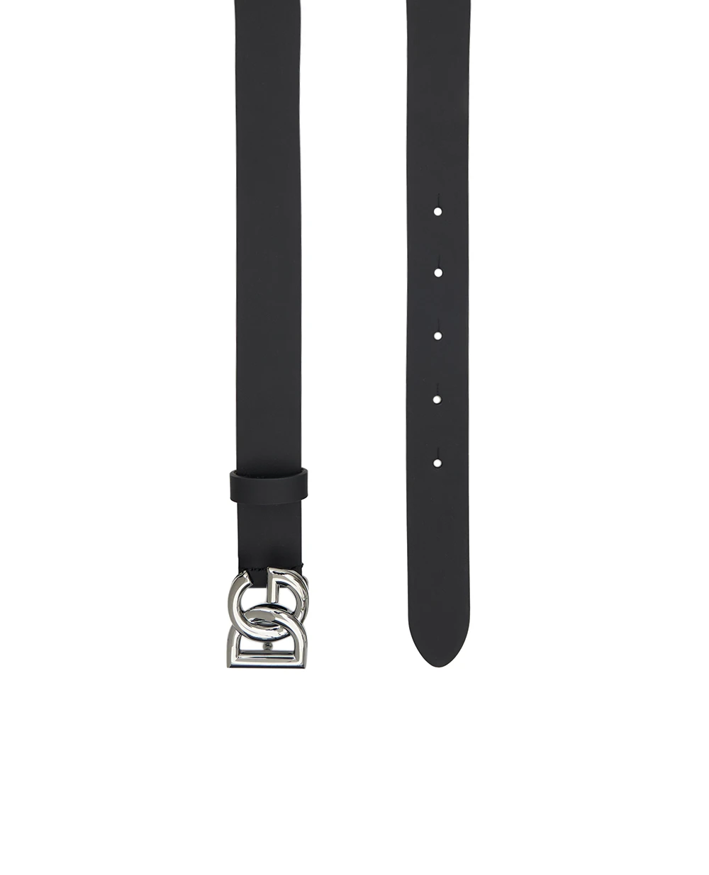 Дитячий ремінь із телячої шкіри з логотипом Dolce&Gabbana Kids EC0083-A3M29, чорний колір • Купити в інтернет-магазині Kameron