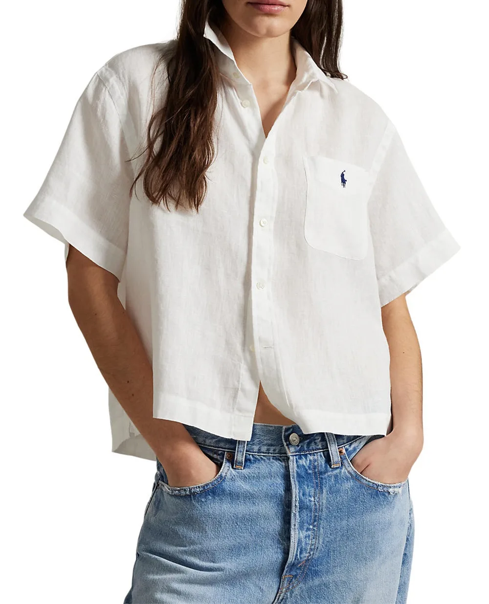 Рубашка Polo Ralph Lauren 211965847001, белый цвет • Купить в интернет-магазине Kameron