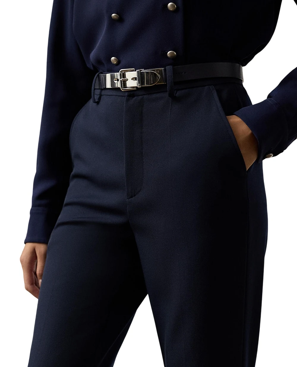 Брюки Wrigley из шерсти Ralph Lauren Collection 290P06781002, темно-синий цвет • Купить в интернет-магазине Kameron