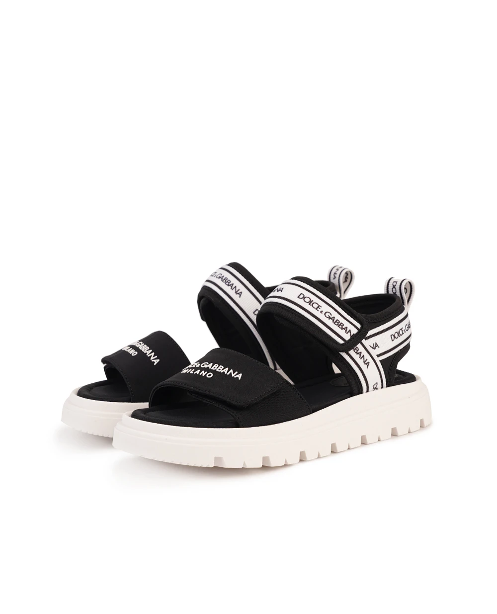Детские сандалии Dolce&Gabbana Kids DA5249-AE928-M, черный цвет • Купить в интернет-магазине Kameron