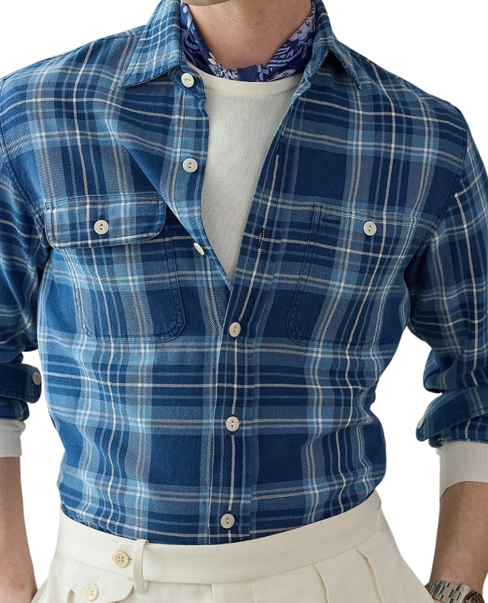 Сорочка Ralph Lauren Purple Label 790977187001, синій колір • Купити в інтернет-магазині Kameron