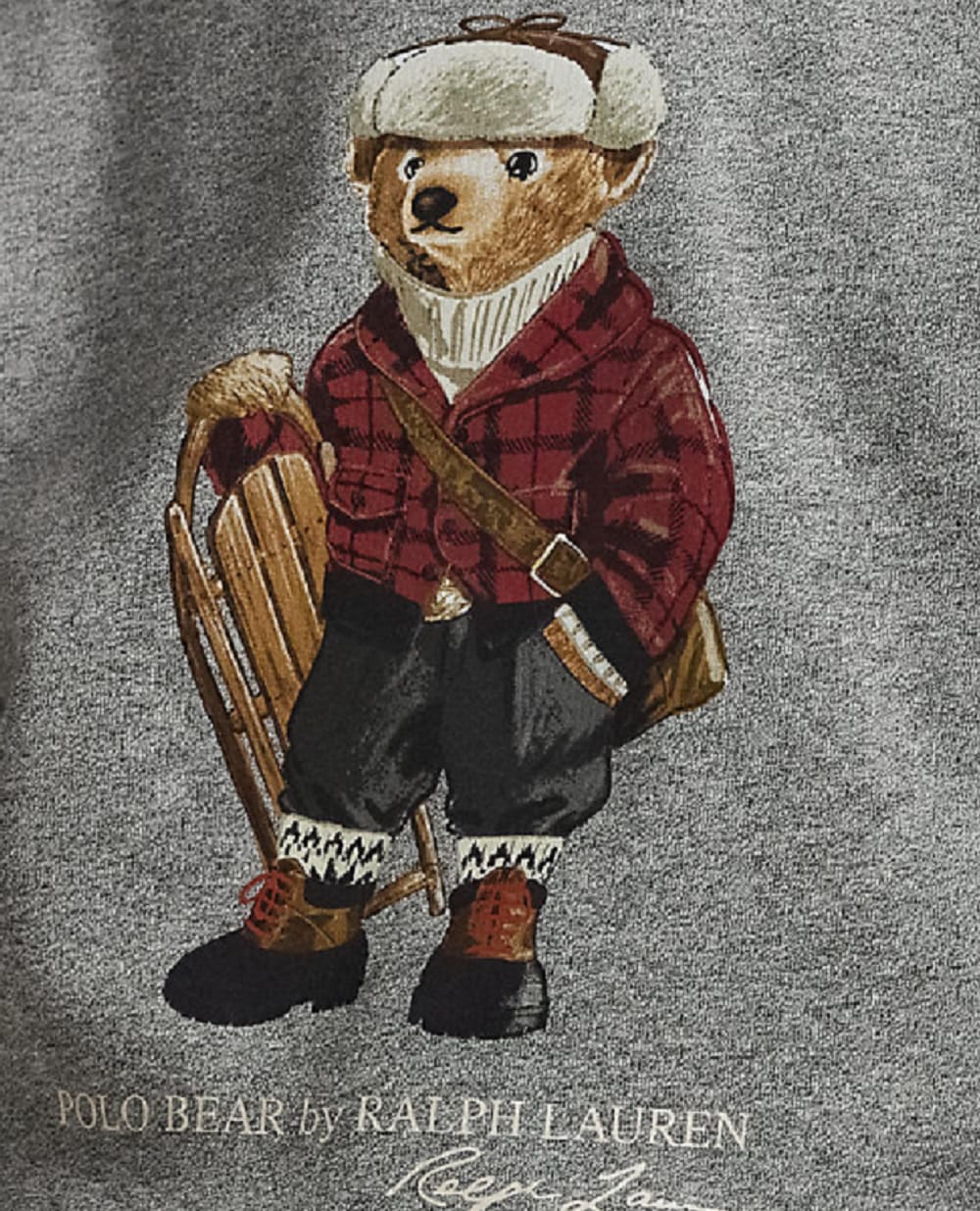 Детский свитшот Polo Bear из флиса Polo Ralph Lauren Kids 322981263001, серый цвет • Купить в интернет-магазине Kameron