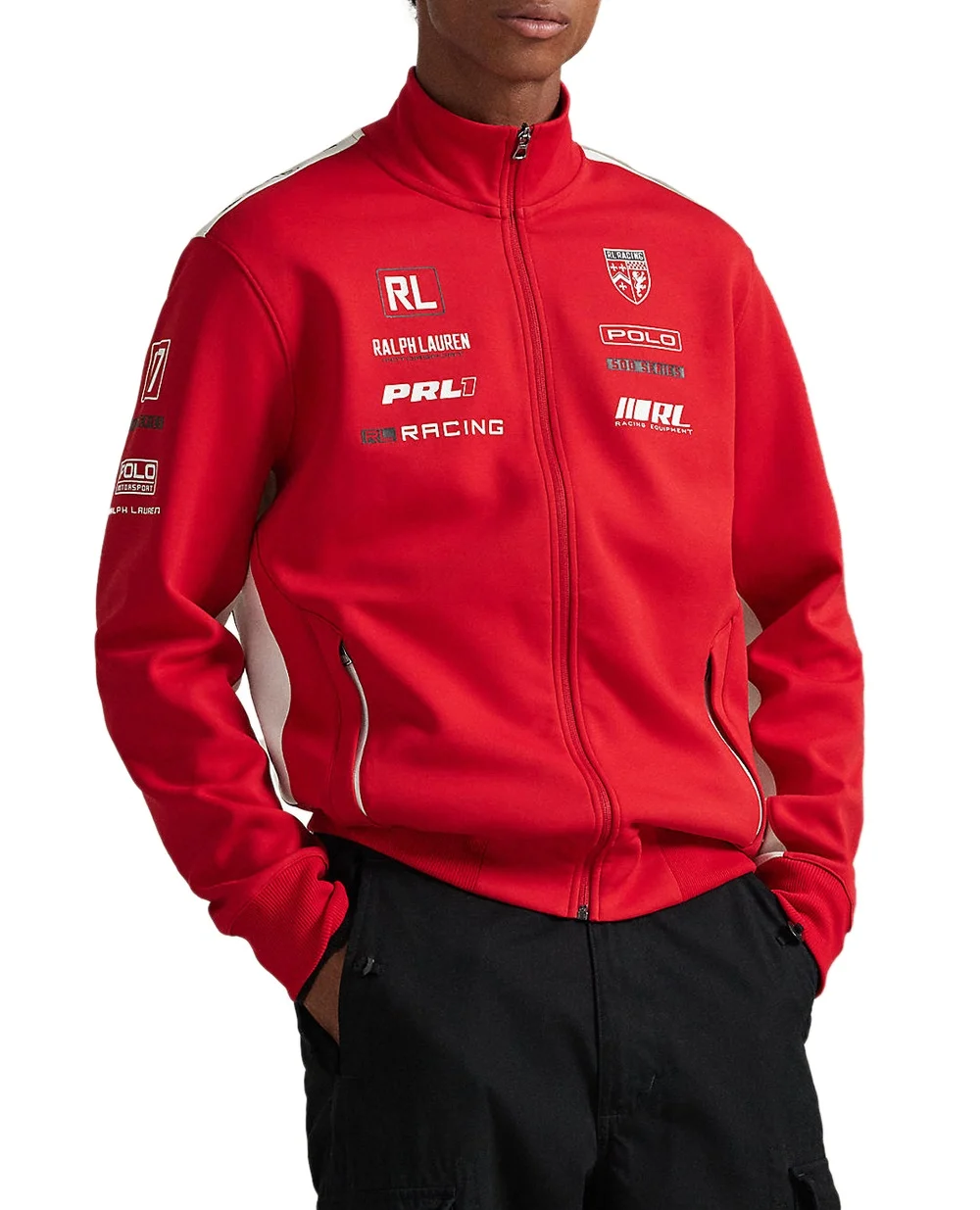 Спортивная куртка с графическим принтом Polo Ralph Lauren 710972343001, красный цвет • Купить в интернет-магазине Kameron