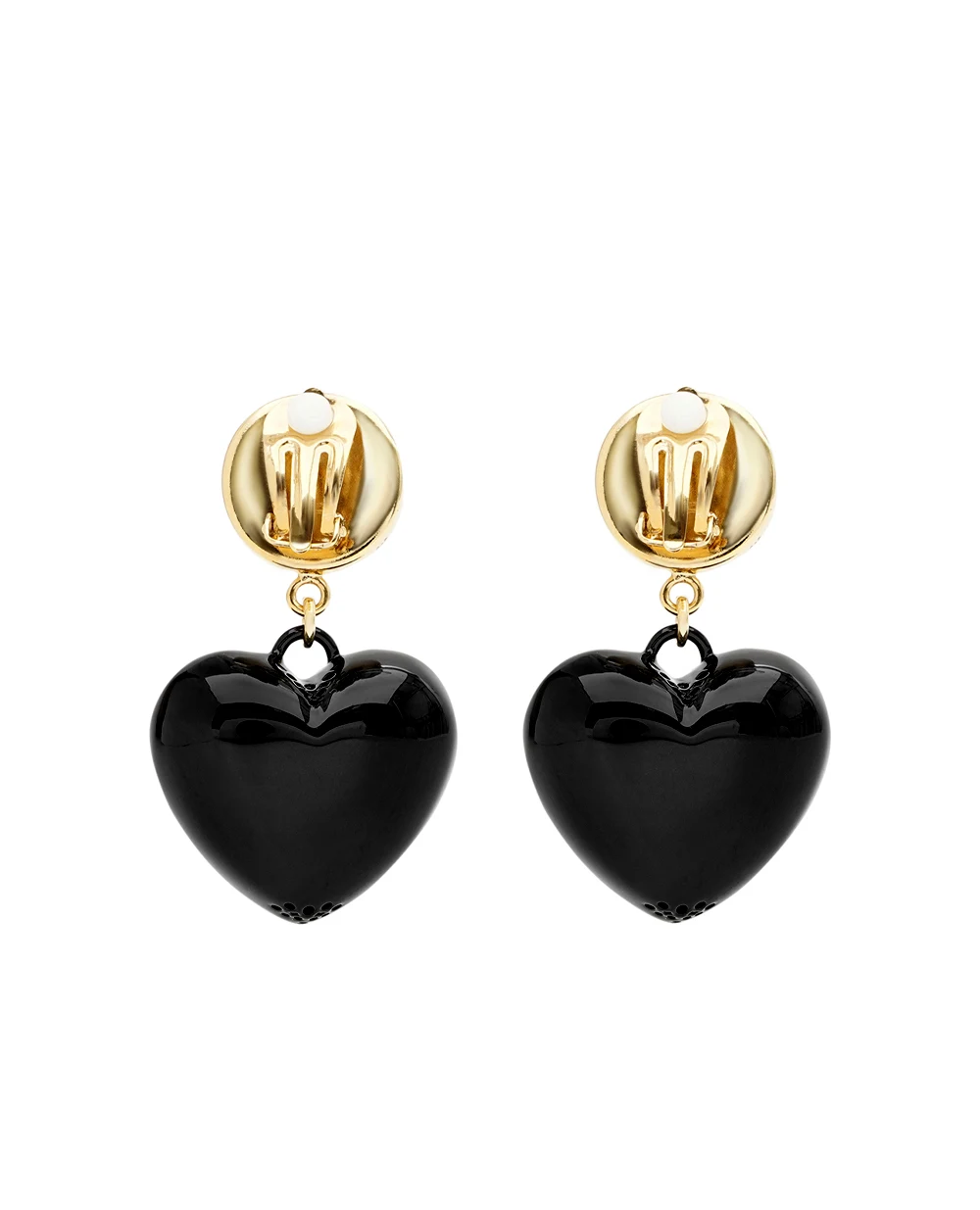 Серьги-клипсы в форме сердца Dolce&Gabbana WER6I3-W1111, золотой цвет • Купить в интернет-магазине Kameron