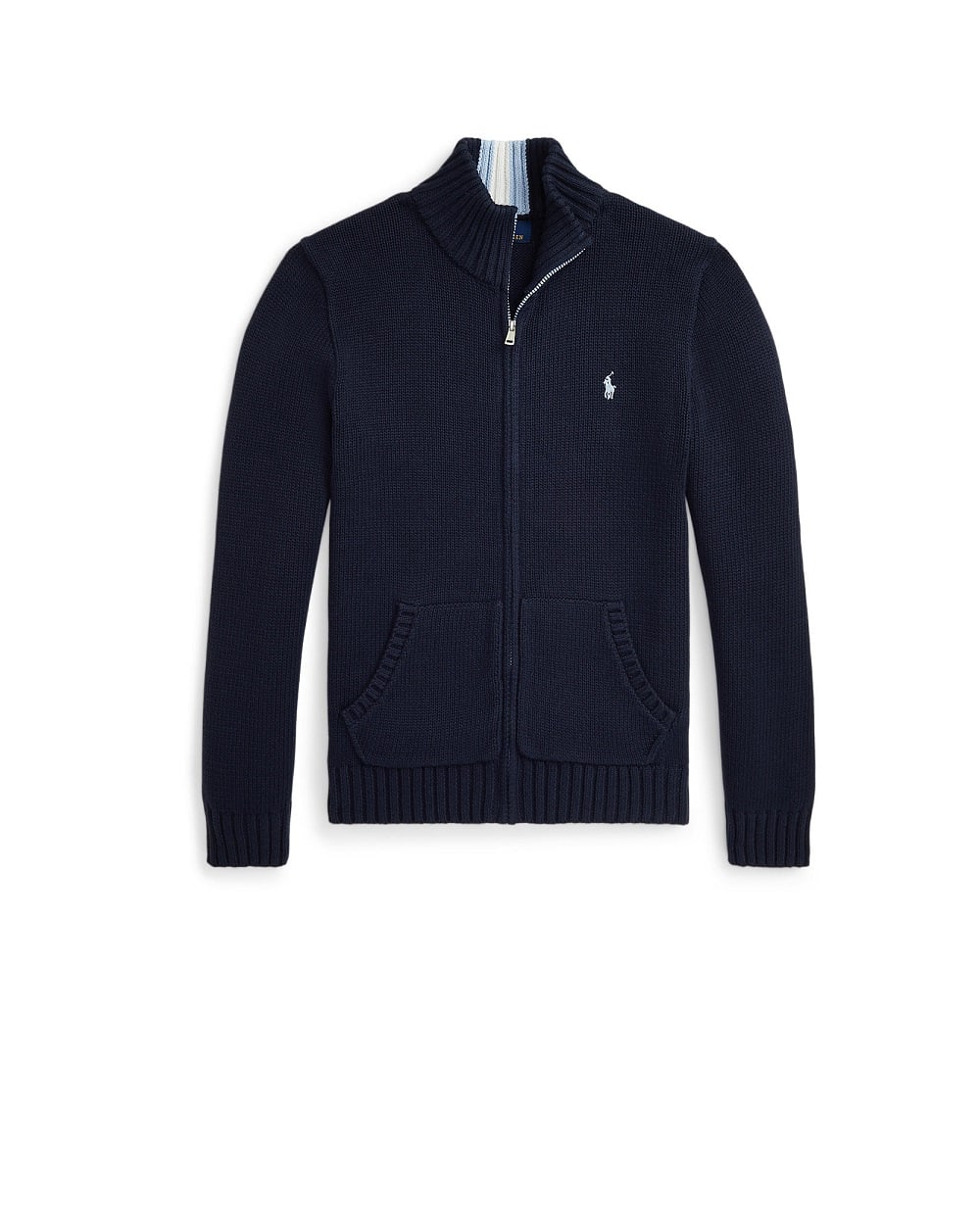 Детский джемпер на молнии Polo Ralph Lauren Kids 323799411025, синий цвет • Купить в интернет-магазине Kameron