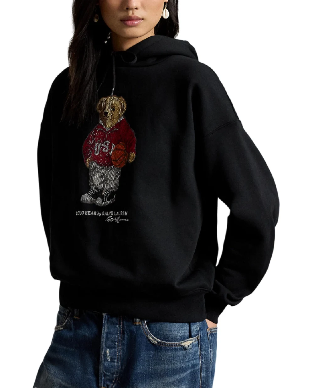 Худи Polo Bear из флиса Polo Ralph Lauren 211A99343001, черный цвет • Купить в интернет-магазине Kameron