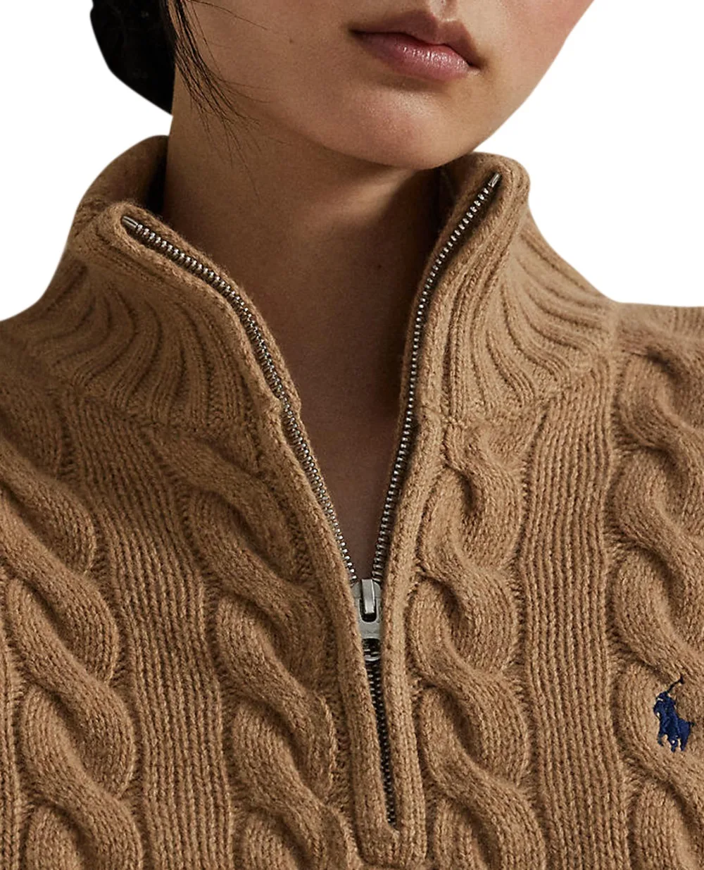 Свитер из шерсти Polo Ralph Lauren 211972130002, коричневый цвет • Купить в интернет-магазине Kameron