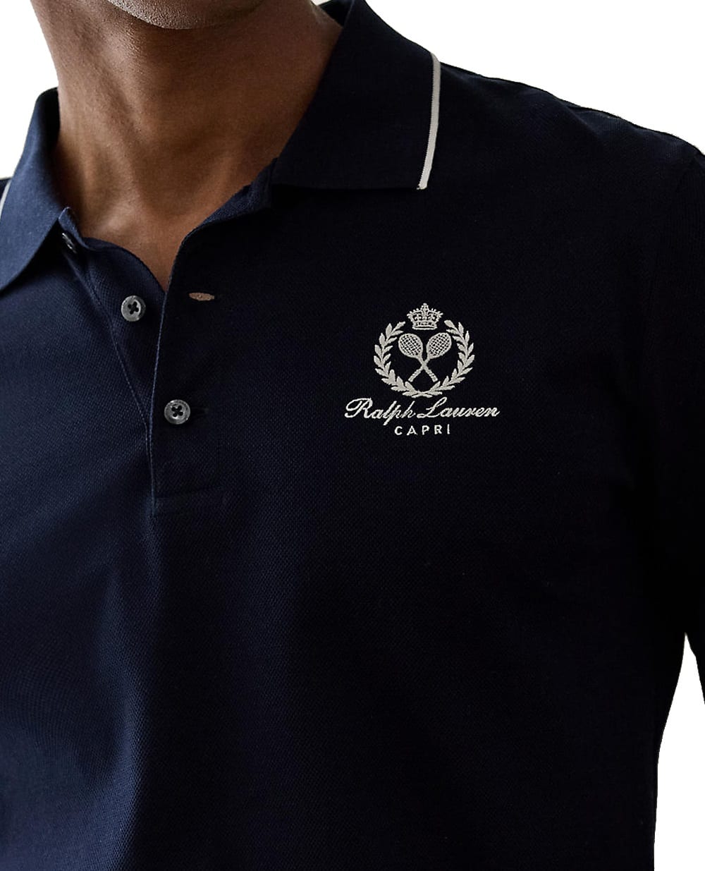 Поло Ralph Lauren Purple Label 790960615003, темно-синий цвет • Купить в интернет-магазине Kameron