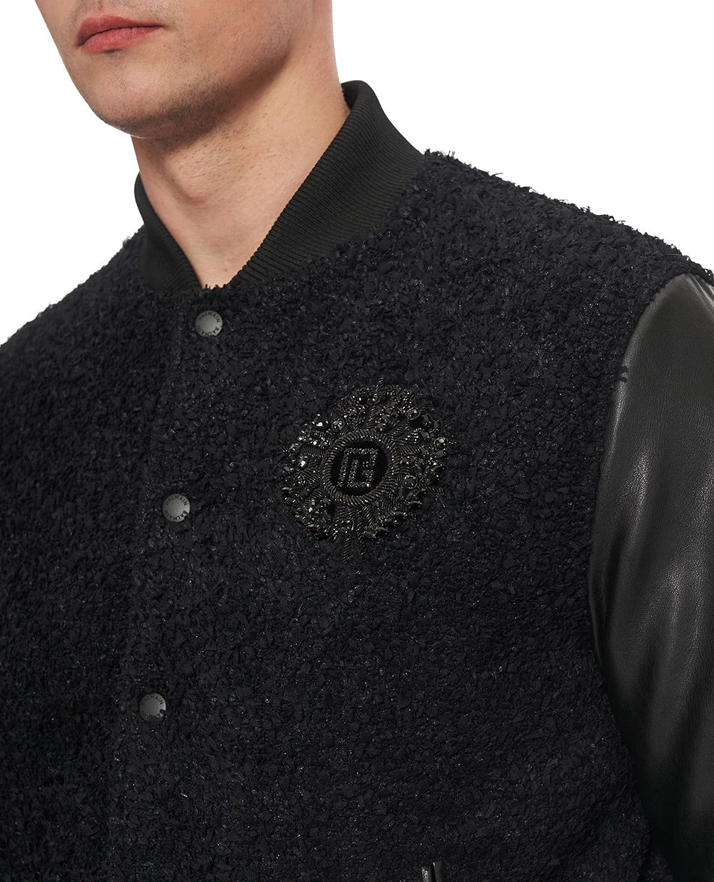 Бомбер Balmain FH1TFA7063MH, черный цвет • Купить в интернет-магазине Kameron