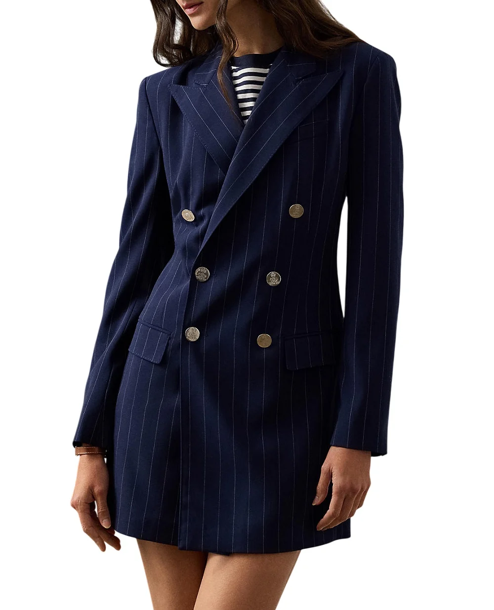 Платье Camden из шерсти Ralph Lauren Collection 290P09865001, синий цвет • Купить в интернет-магазине Kameron
