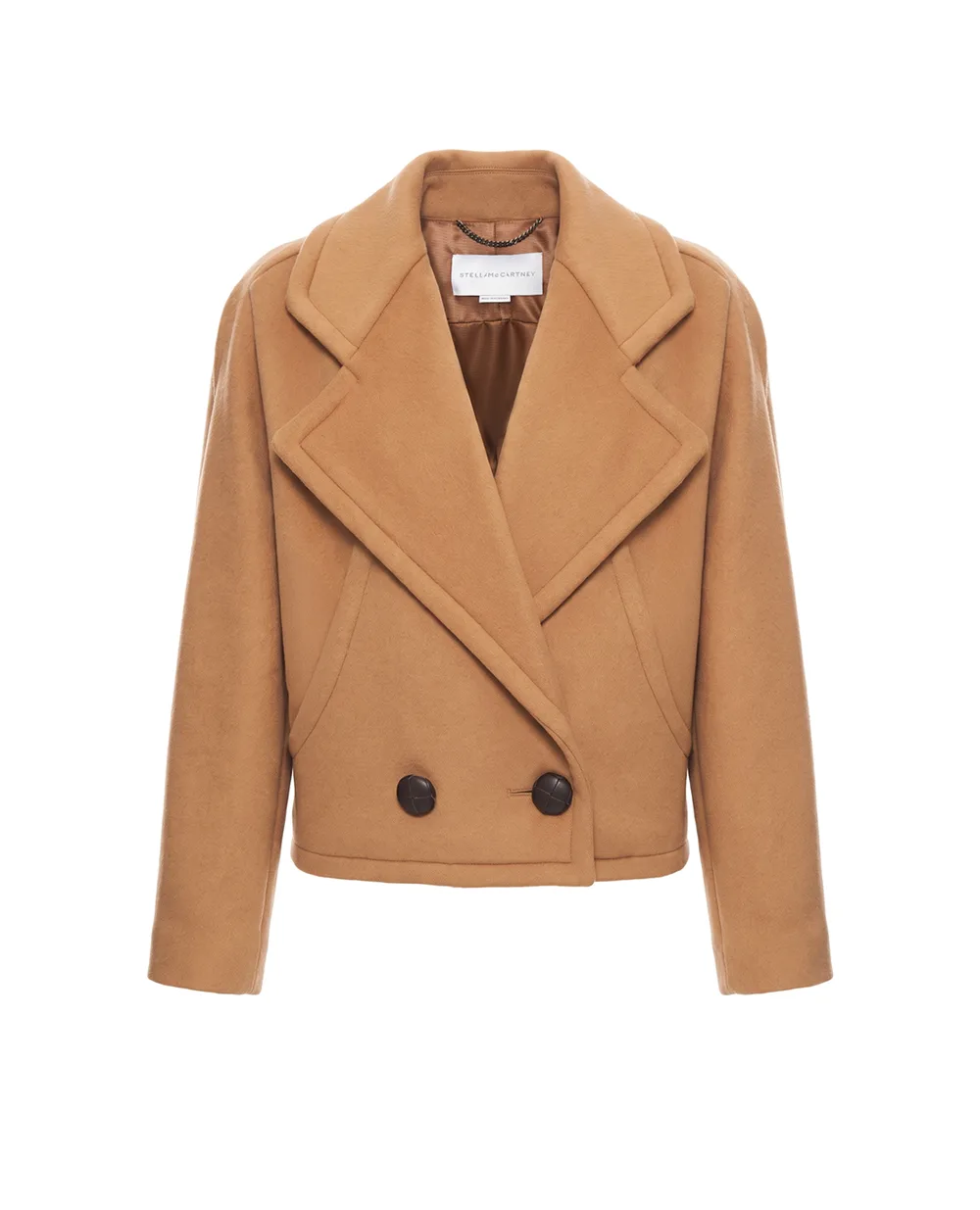 Пальто из шерсти Stella McCartney 6644793GU765, коричневый цвет • Купить в интернет-магазине Kameron