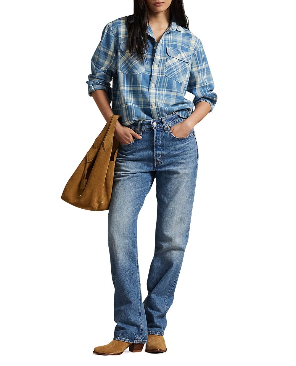 Рубашка Polo Ralph Lauren 211926604001, синий цвет • Купить в интернет-магазине Kameron
