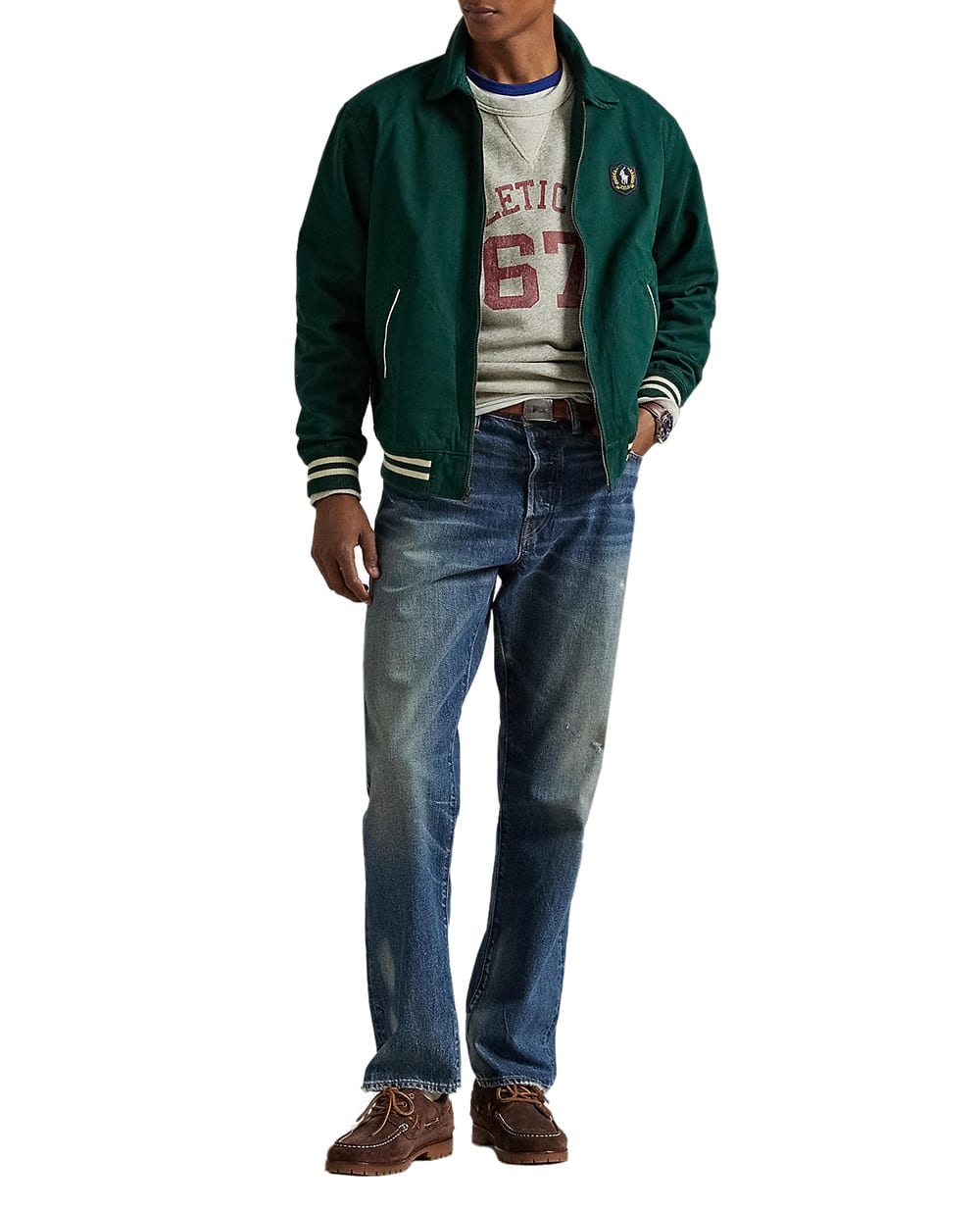 Бомбер Polo Ralph Lauren 710970567002, зеленый цвет • Купить в интернет-магазине Kameron