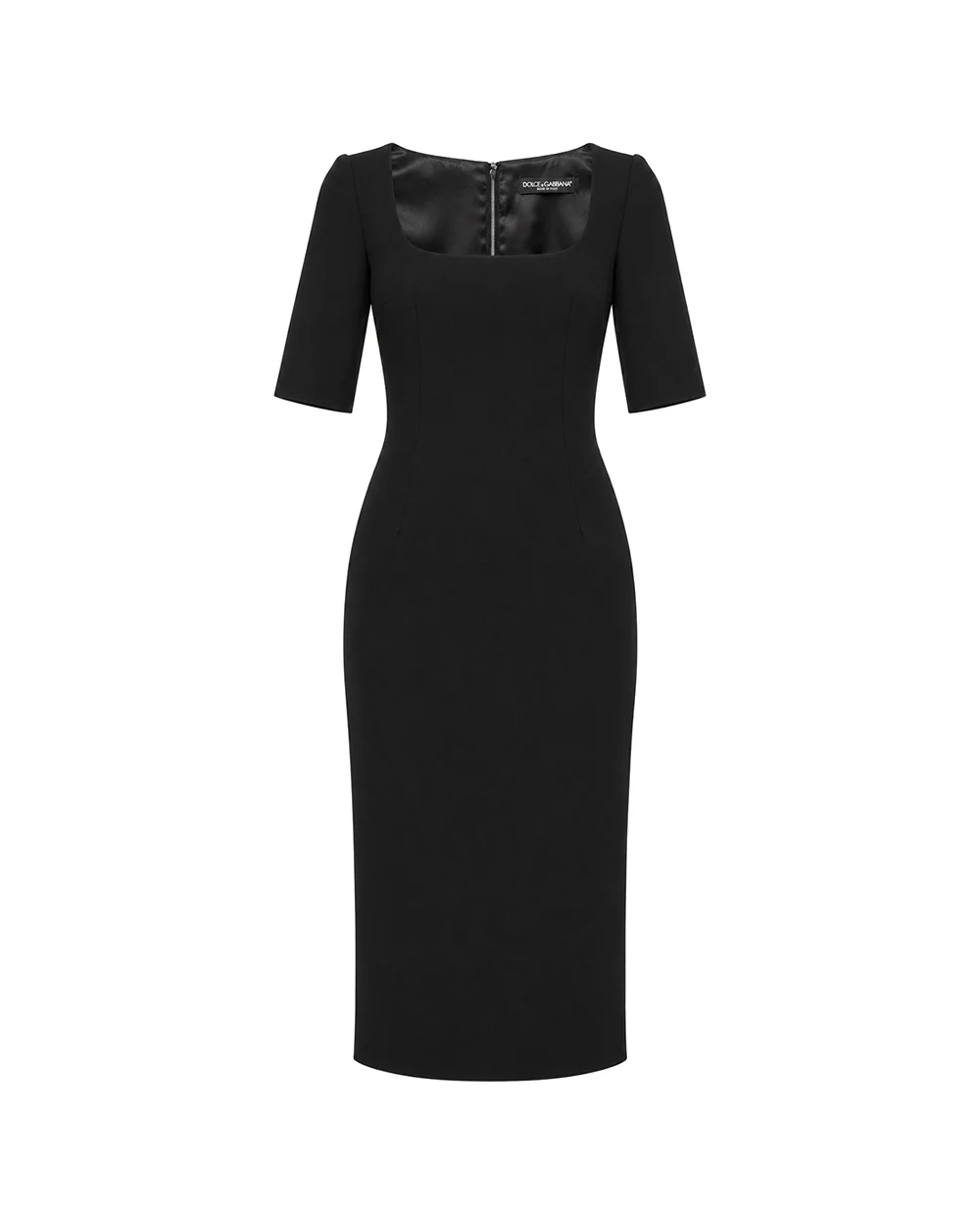 Платье из шерсти Dolce&Gabbana F623GT-FU2L8, черный цвет • Купить в интернет-магазине Kameron