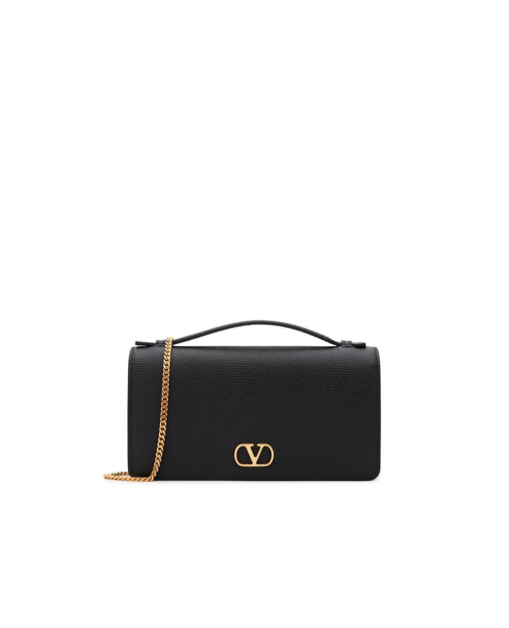 Клатч VLogo Signature из телячьей кожи Valentino 9W2P0AU1SNP, черный цвет • Купить в интернет-магазине Kameron