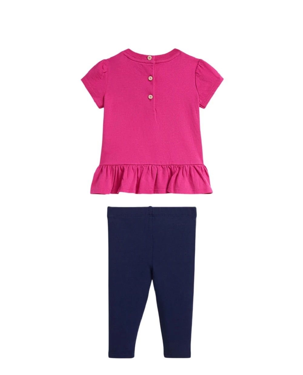 Дитячий комплект з бавовняної футболки та легінсів Polo Bear Polo Ralph Lauren Kids 310A98934001, рожевий колір • Купити в інтернет-магазині Kameron