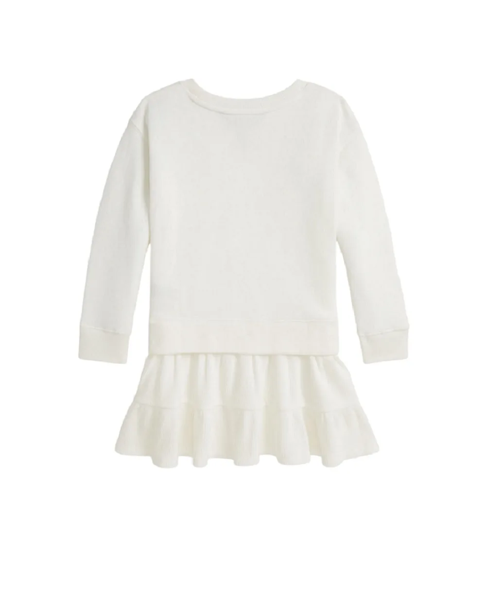 Детское платье флисовое Polo Bear Polo Ralph Lauren Kids 312981086001, кремовый цвет • Купить в интернет-магазине Kameron